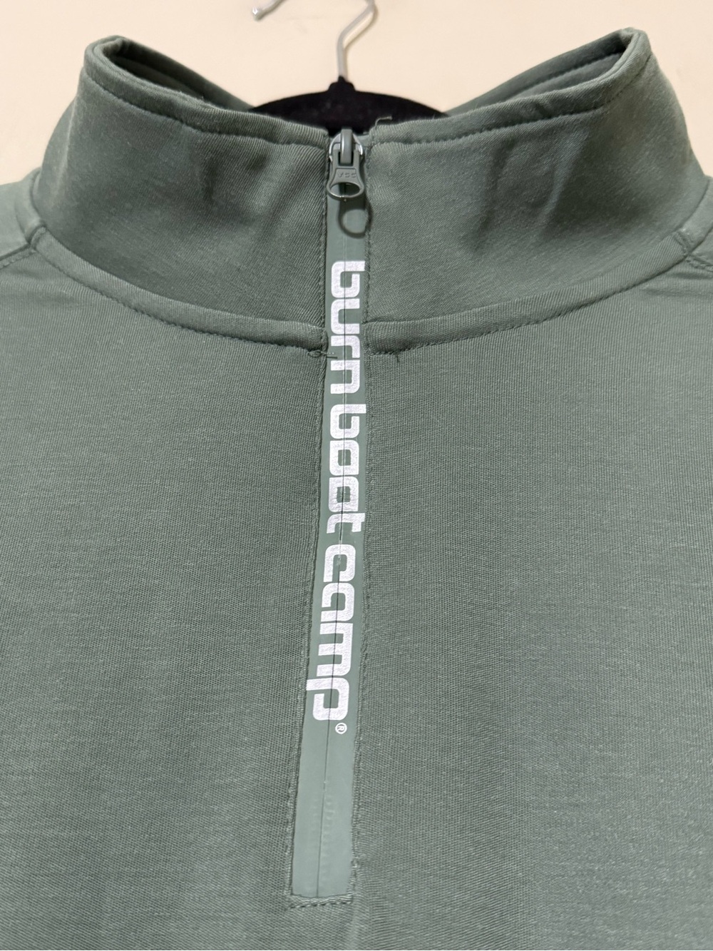 Burn Boot Camp unisex medium logo zip hype dusty green pullover new with tags - Picture 2 of 12